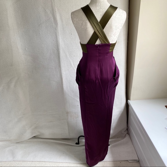 Catherine Malandrino 4 Silk Formal Gown Dress - Picture 5 of 8